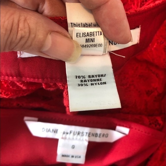 Diane Von Furstenberg Elisabetta Lace Mini Dress - Picture 6 of 16